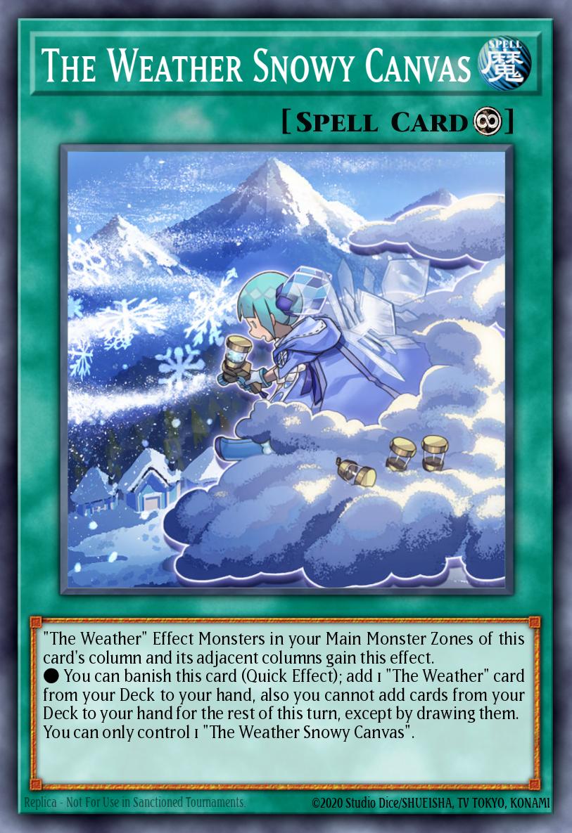 The Weather Snowy Canvas