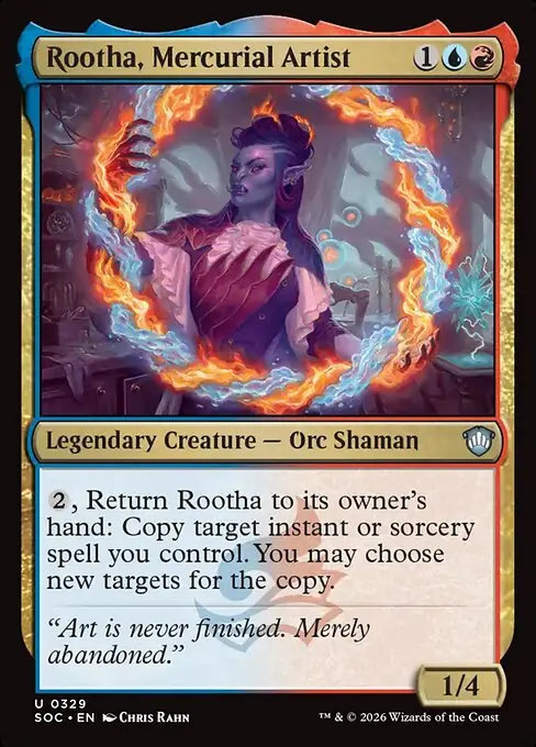 Rootha, Mercurial Artist