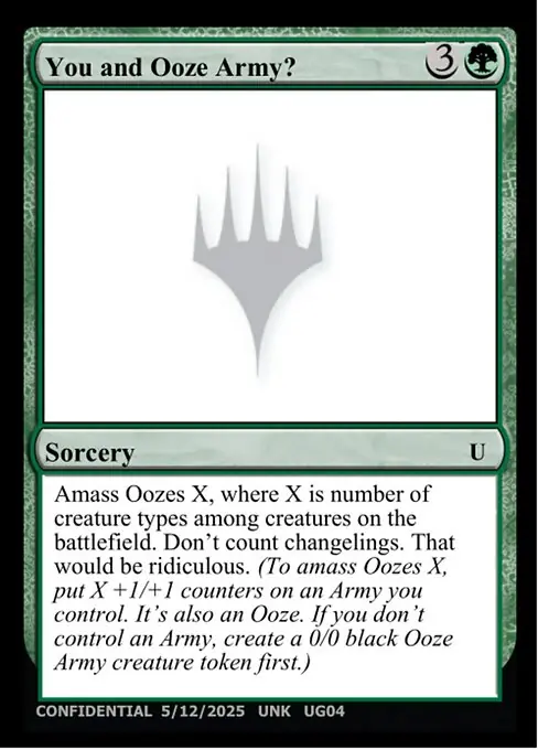 You and Ooze Army?