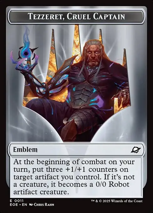 Tezzeret, Cruel Captain Emblem