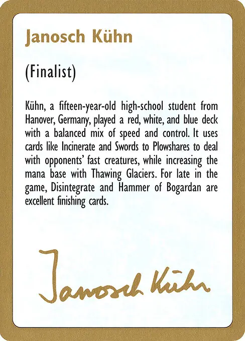 Janosch Kühn Bio (1997)
