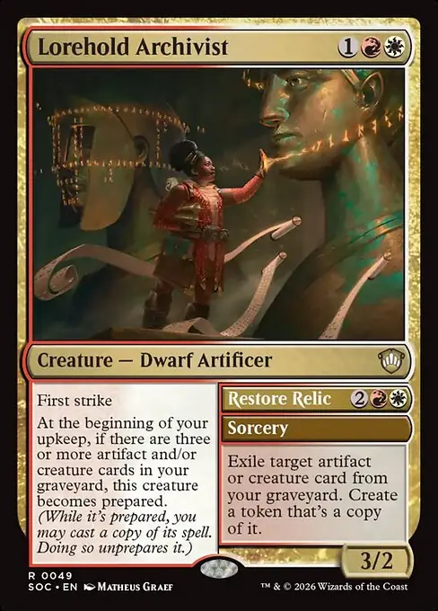 Lorehold Archivist // Restore Relic