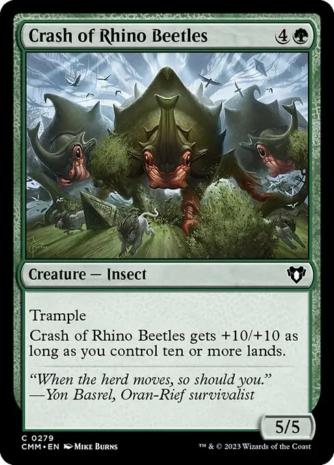 Crash of Rhino Beetles