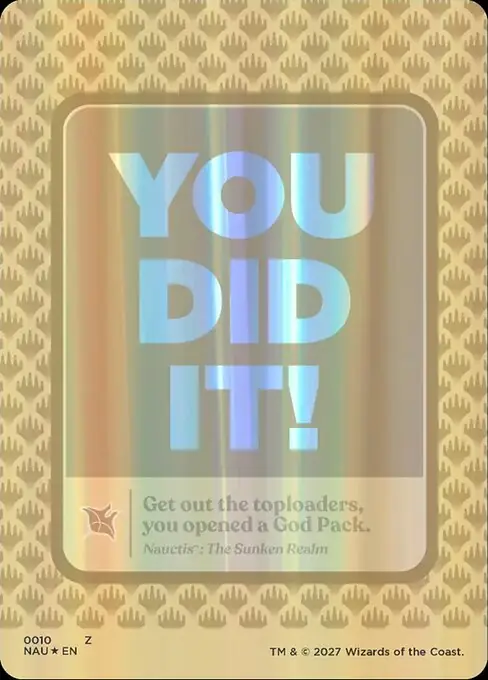 God Pack Celebration Card