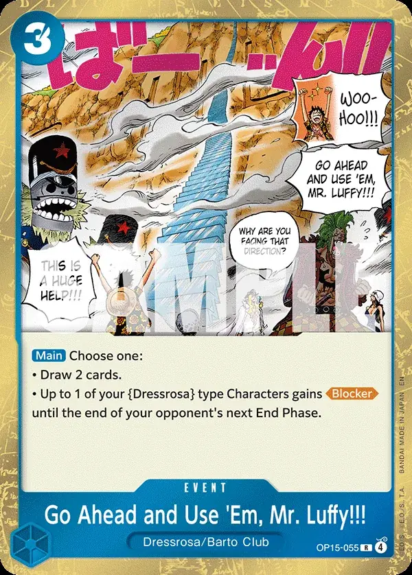 Go Ahead and Use 'Em, Mr. Luffy!!!