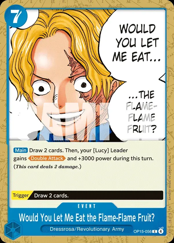 Would You Let Me Eat the Flame-Flame Fruit?
